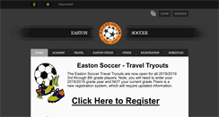 Desktop Screenshot of eastonsoccer.com